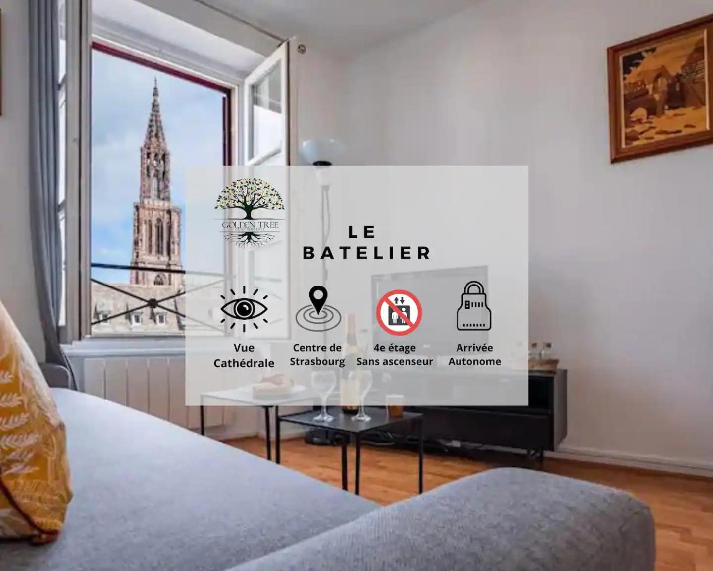 Ferienwohnung Le Batelier - Hyper-Centre, Vue Unique Cathedrale Straßburg Exterior foto